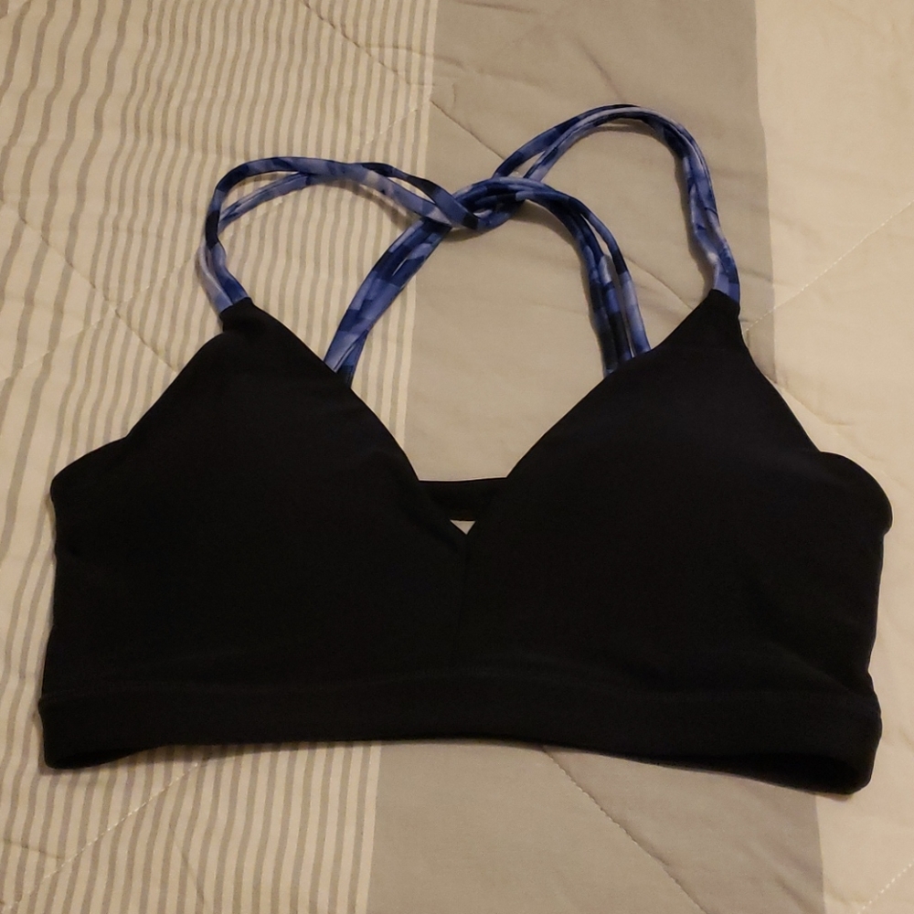 Navy Blue Mondetta Strappy Sports Bra